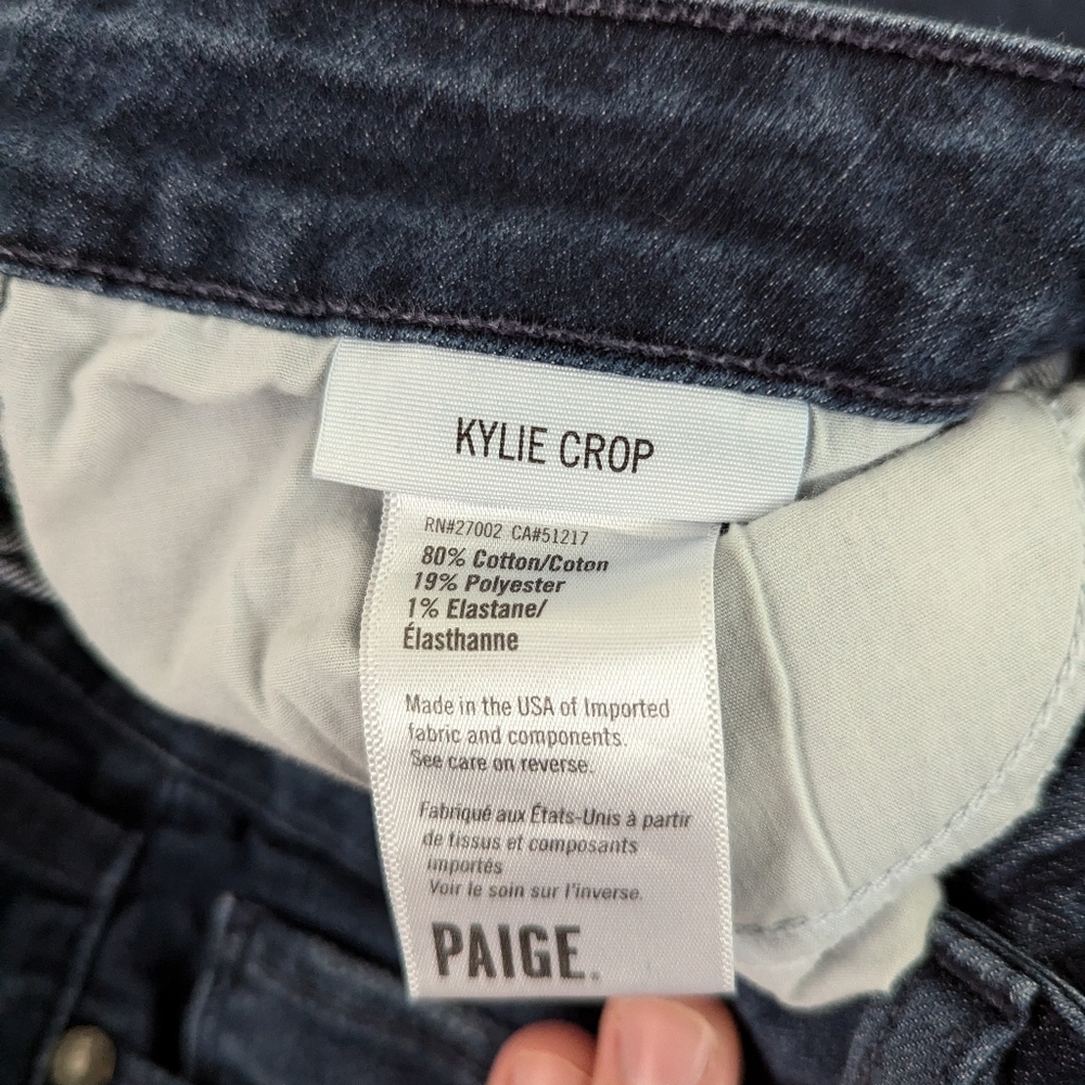 Paige jeans Kylie crop size 31
